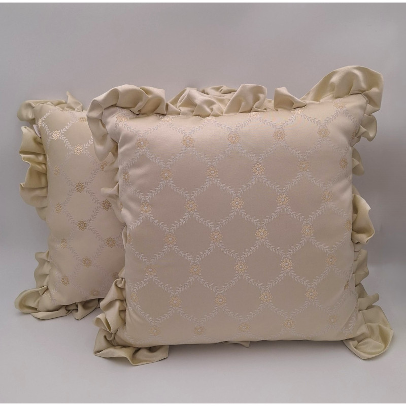 Luvoti polštář se vzorem a lemem (sada 2 ks)