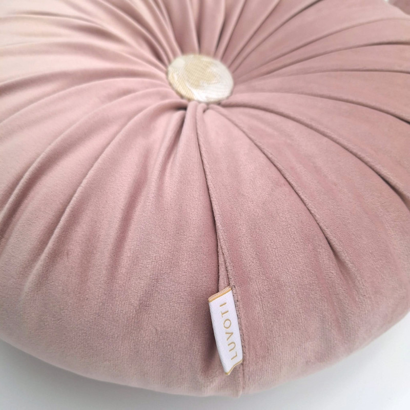 Luvoti kulatý polštář s knoflíkem (sada 2 ks)