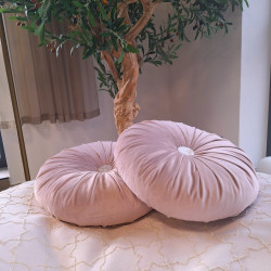 Luvoti kulatý polštář s knoflíkem (sada 2 ks)