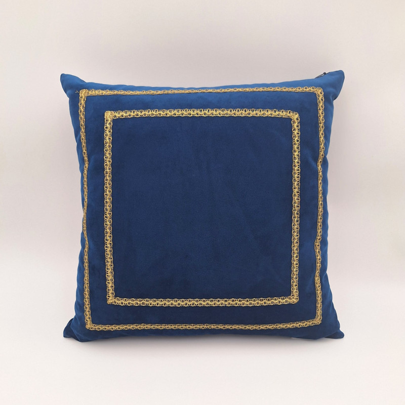 Sametový Luvoti polštář se zlatou stuhou (sada 2 ks)