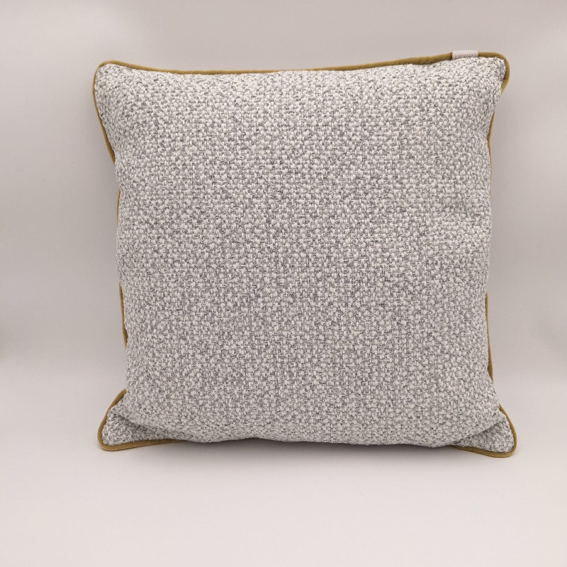 Luvoti texturovaný polštář se zlatou paspulí (sada 2 ks)