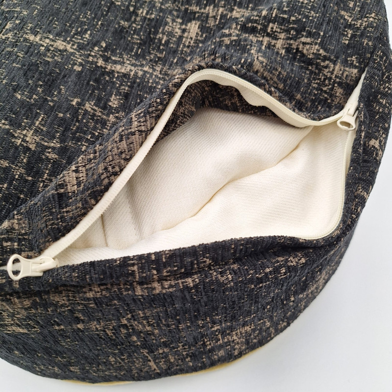 Luvoti černý pouf black fresco