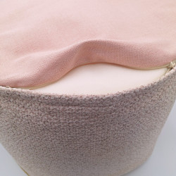 Luvoti střední sedací vak pink tweed