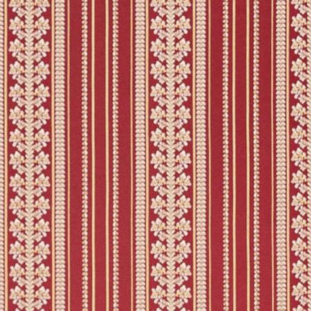 Zámecká látka Atelier Stripes imperial red, Sarelli