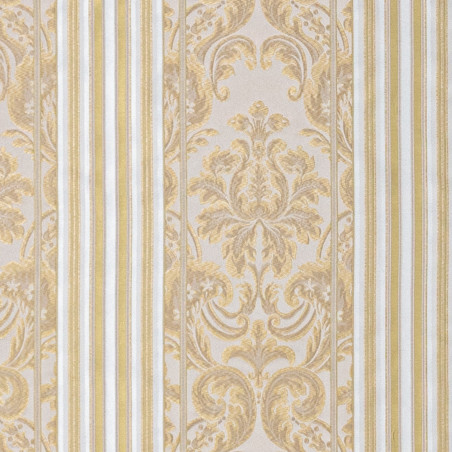 Zámecká látka Contessina Stripes pearl white, Sarelli