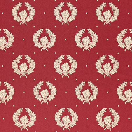Zámecká látka Florence Small imperial red, Sarelli