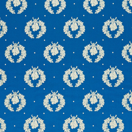 Zámecká látka Florence Small luxury blue, Sarelli