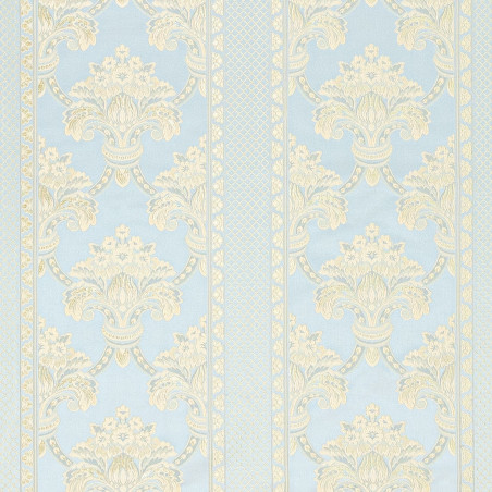 Zámecká látka Florence Stripes green mint, Sarelli