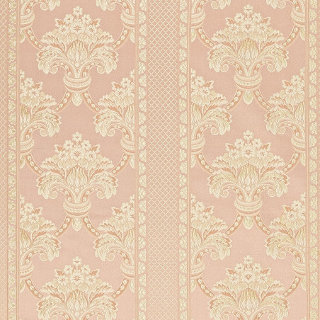 Zámecká látka Florence Stripes rich peach, Sarelli