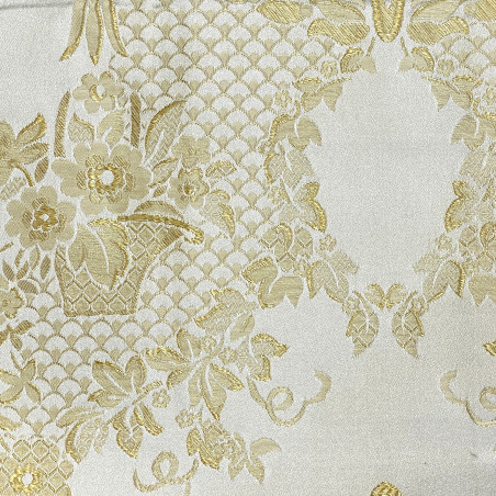 Zámecká látka Venice Main antique white, Sarelli