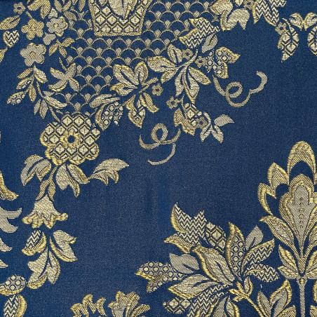 Zámecká látka Venice Main luxury blue, Sarelli