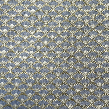 Zámecká látka Venice Geometric azure, Sarelli