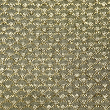 Zámecká látka Venice Geometric classic green, Sarelli