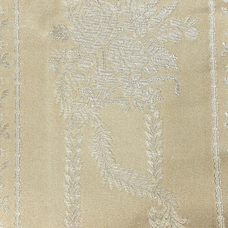 Zámecká látka Venice Stripes cream, Sarelli