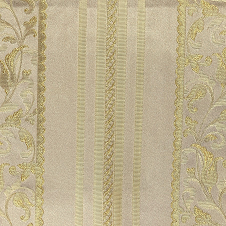 Zámecká látka Naples Stripes cream, Sarelli