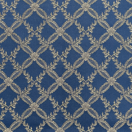 Zámecká látka Royal Rhombus royal blue, Sarelli