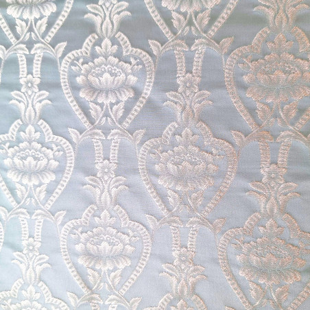 Zámecká látka Serenissima Flower turquoise, Sarelli