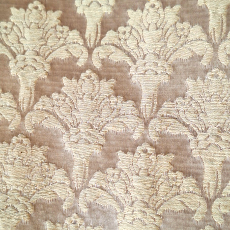 Zámecká látka Medusa Flower champagne, Sarelli